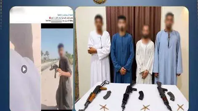 ضبط 3 متهمين وبحوزتهم 3 بنادق آلية عقب مشاجرة وإصابة عامل بقنا