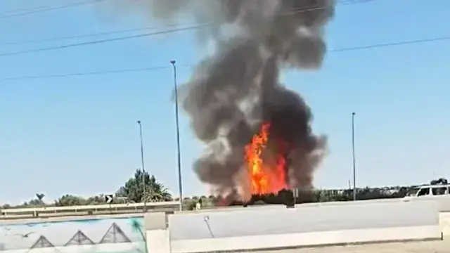الحماية المدنية تسيطر على حريق قرب مدخل نفق الشهيد أحمد حمدي بالسويس