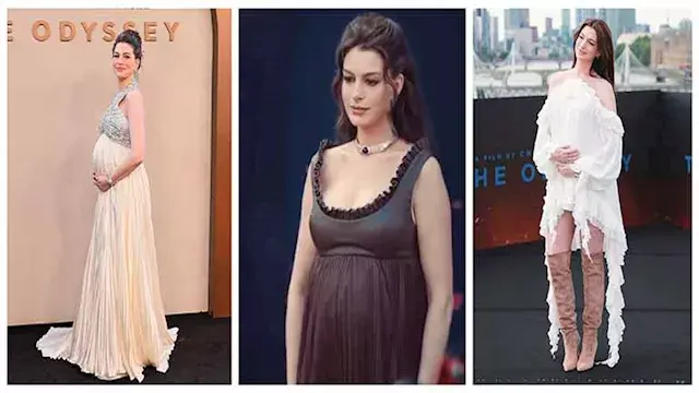 20 صورة | آن هاثاواي تستعرض حملها في عمر الـ 43 وتخطف الأنظار