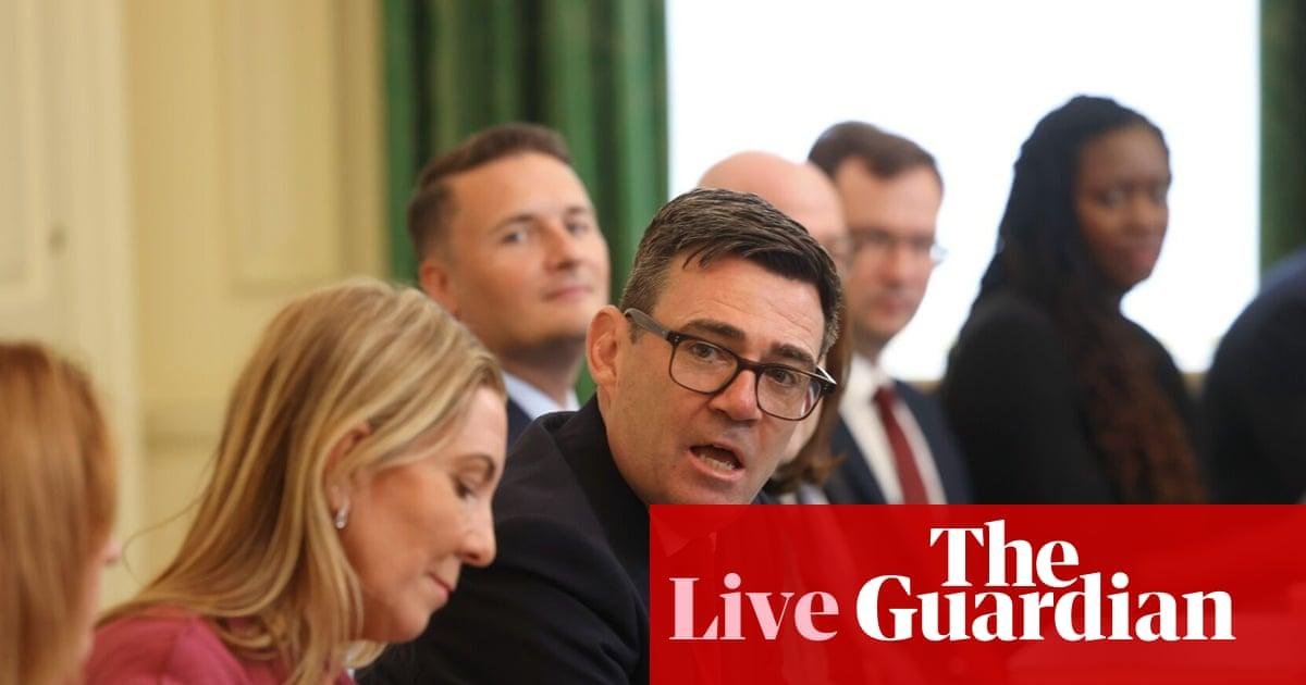 Andy Burnham says his will be a ‘cost-of-living government’ in first cabinet meeting as PM – UK politics live