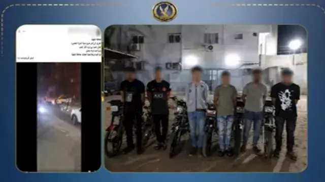 عرضوا حياة المواطنين للخطر.. ضبط 6 استعرضوا بدراجات نارية في زفاف بالدقهلية