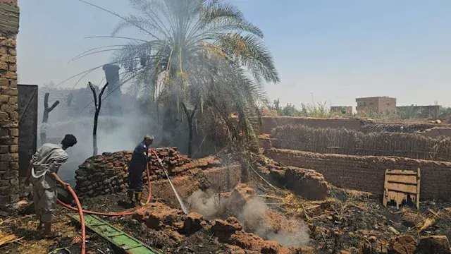 أنقذوا البيوت المجاورة.. الحماية المدنية تسيطر على حريق منزل بالوادي الجديد