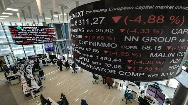 تراجع الأسهم الأوروبية بضغط من قطاع التكنولوجيا وترقب قرار المركزي الأوروبي