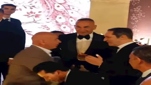 الظهور الأول لإبراهيم حسن في حفل زفاف ابنته سارة (صور وفيديو)