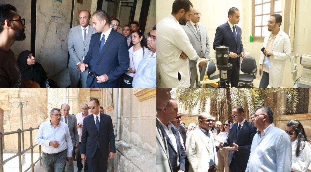 نائب وزير الصحة يتفقد مستشفى رمد قلاوون لمتابعة أعمال التطوير ودعم إحياء القاهرة التاريخية