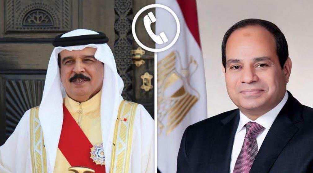 ملك البحرين يؤكد تضامن بلاده مع مصر عقب الزلزال.. والرئيس السيسي يشيد بعمق العلاقات بين البلدين