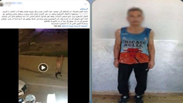 مشى عاريا.. القبض على عاطل تعدى على المواطنين بالجيزة