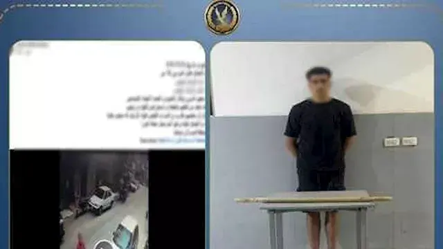 بسبب المزاح.. طالب يعتدي على شاب بالعصا أمام محل عمله بدمياط | فيديو