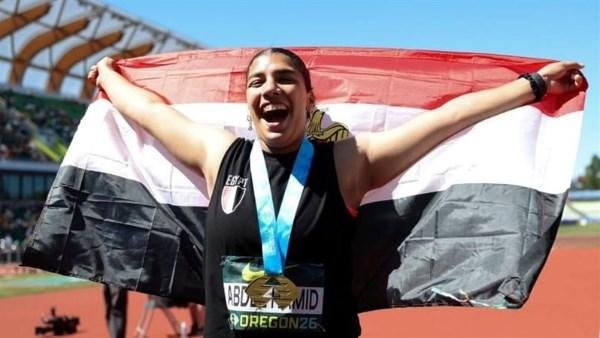 ياسر إدريس يهنئ أسيل أسامة بذهبية العالم ويشكر جوهر نبيل على دعم الأبطال