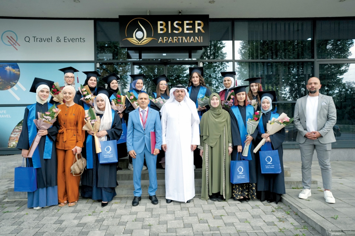 قطر الخيرية تدعم الطالبات الجامعيات في البوسنة والهرسك
