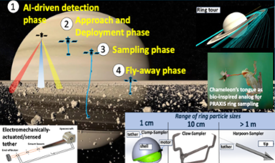 PRAXIS: Planetary Rings Autonomous EXploration with In-situ Sampling