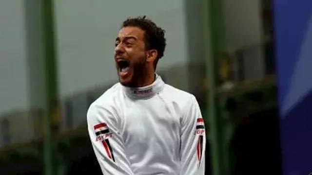 محمد السيد يتوج بذهبية دورة ألعاب البحر المتوسط في سيف المبارزة