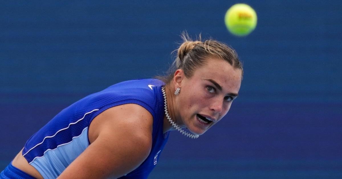 Cincinnati Open: Sabalenka takes six match points to defeat Gibson