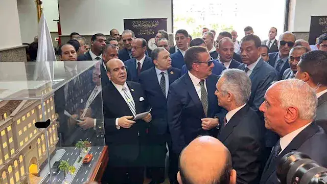 بالصور- وزير العدل يفتتح محكمة بورفؤاد الجزئية الجديدة في بورسعيد