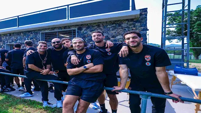 13 صورة من استعدادات الأهلي لمواجهة بادالونا الودية