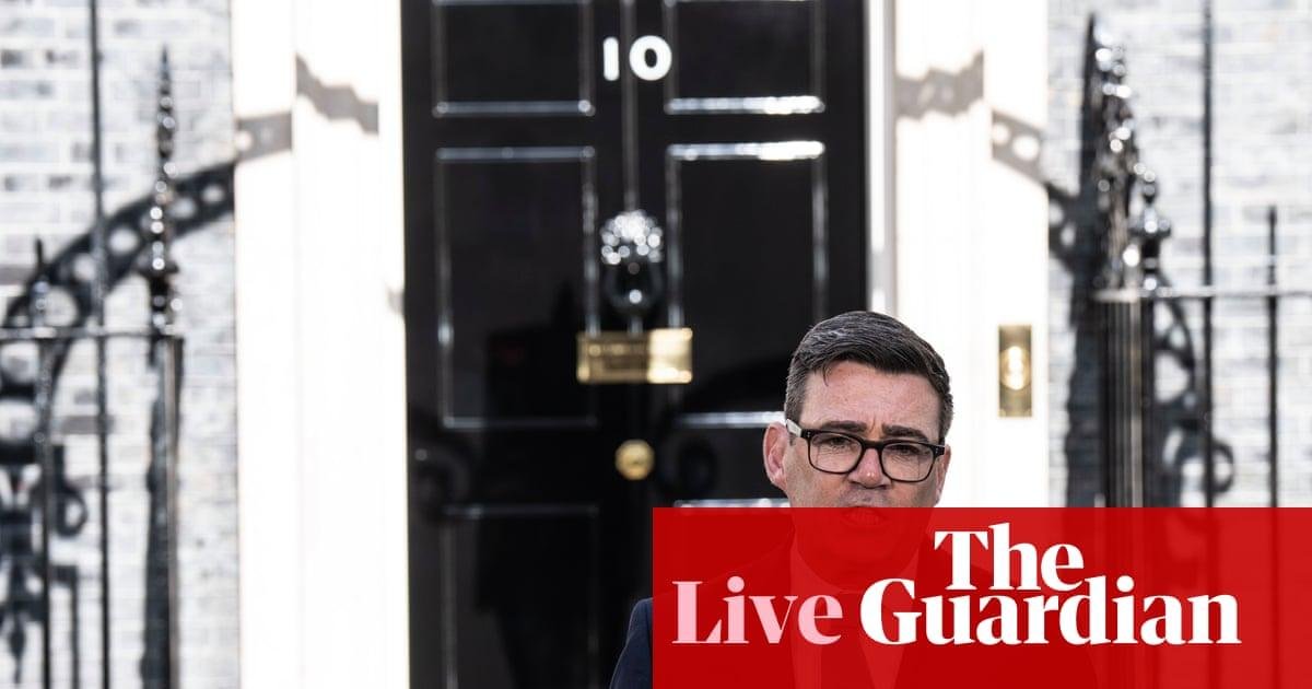 Andy Burnham pledges to end rough sleeping in first speech as prime minister – UK politics live