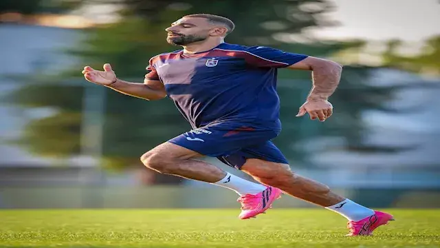 الظهور الأول لمحمد صلاح في مران طرابزون سبور (صور)