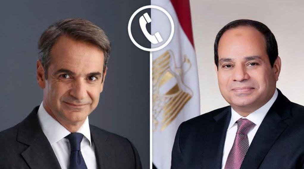 السيسي يبحث مع رئيس وزراء اليونان الربط الكهربائي وتطورات غزة والشرق الأوسط