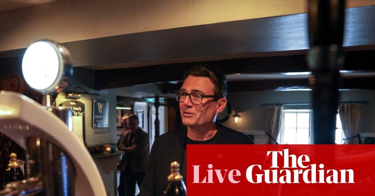 Burnham offers 20% cut in business rates for pubs, clubs and live music in England – UK politics live
