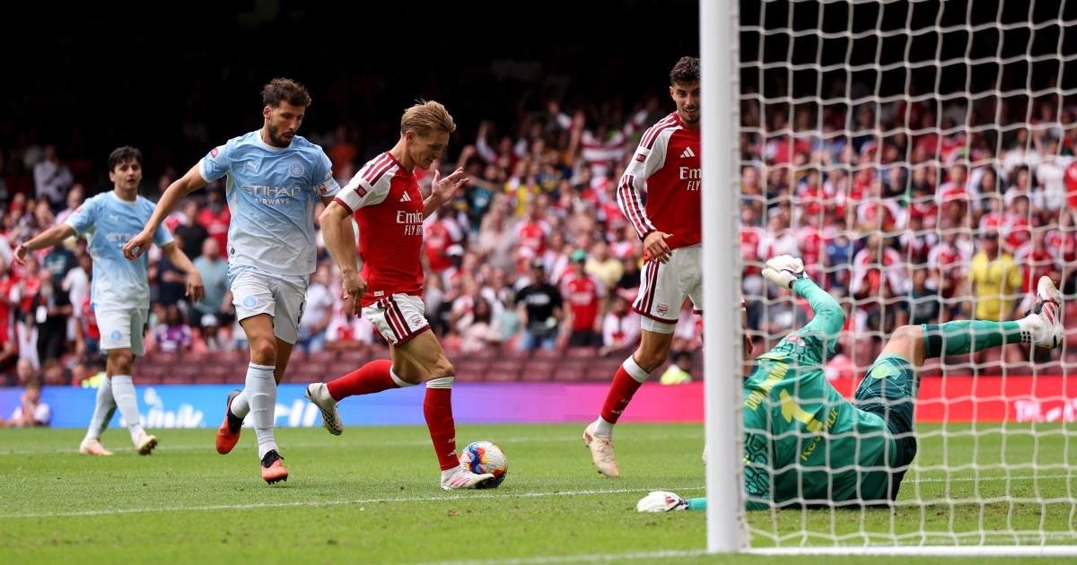 Arsenal cruise to win over Manchester City in Community Shield