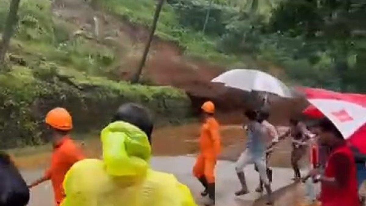 People flee as rain triggers landslide in India’s Kerala