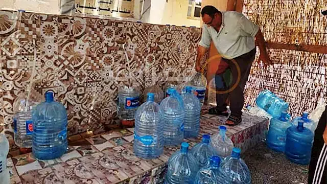 طوابير على آبار المياه الجوفية...