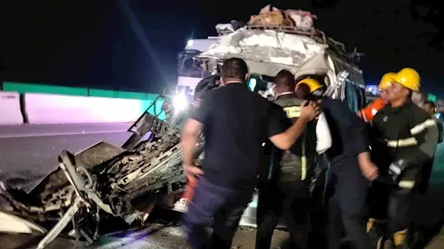 إصابة 17 شخصًا في حادث تصادم ببني سويف