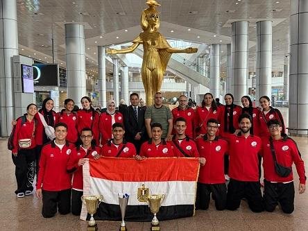 وزارة الرياضة تستقبل أبطال كرة السرعة بعد صدارة العرب وأفريقيا