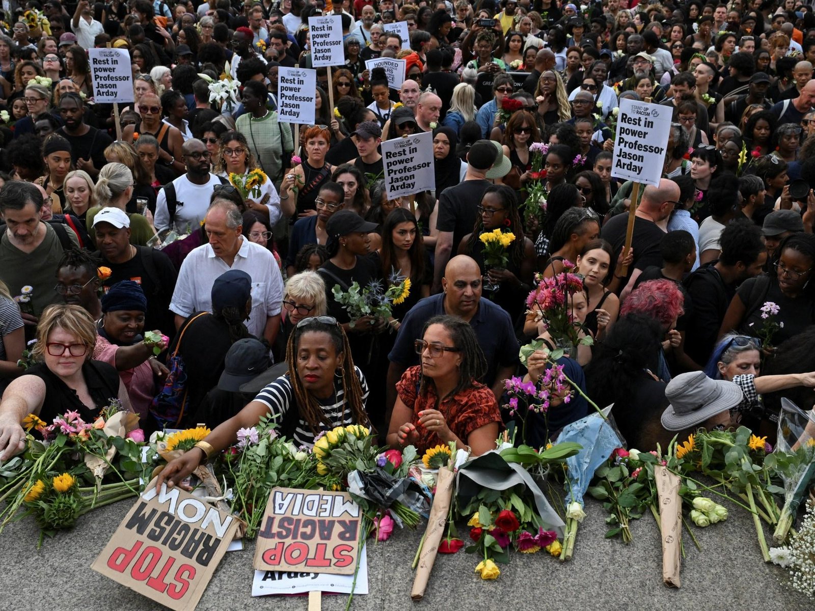 Thousands mourn Jason Arday in London, blaming ‘racist’ press for his death