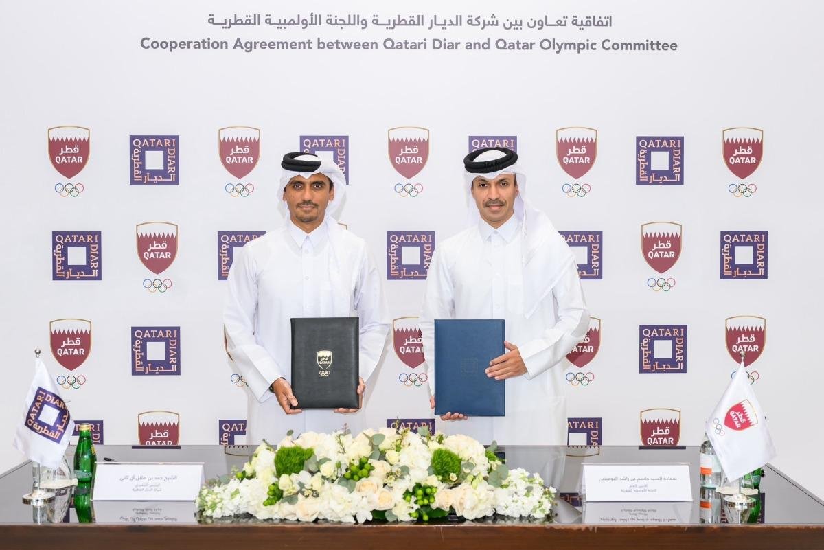 الديار القطرية واللجنة الأولمبية تعززان التعاون في المبادرات الرياضية والمجتمعية