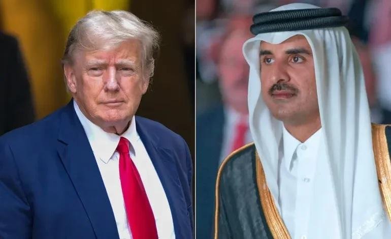 أمير قطر يبحث آخر التطورات الإقليمية مع الرئيس الأمريكي في اتصال هاتفي