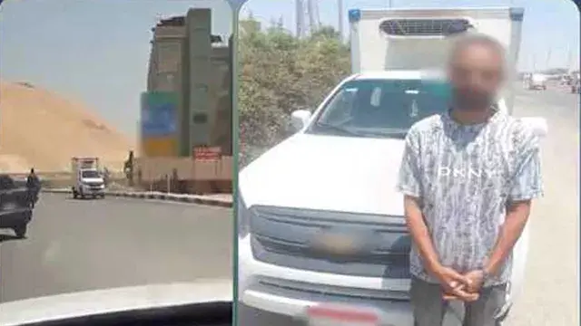 لإختصار الطريق.. ضبط سائق سار عكس الاتجاه بـ"ربع نقل" في القاهرة
