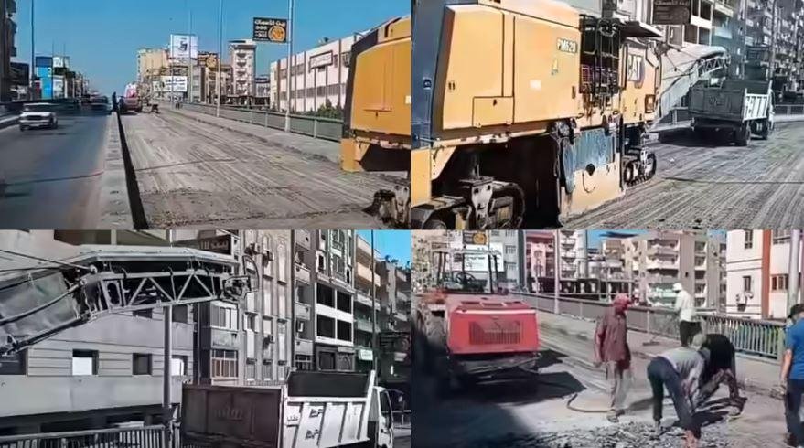الانتهاء من صيانة الحارة الأولى بكوبري دمنهور العلوي.. واستكمال الأعمال بالاتجاه الآخر