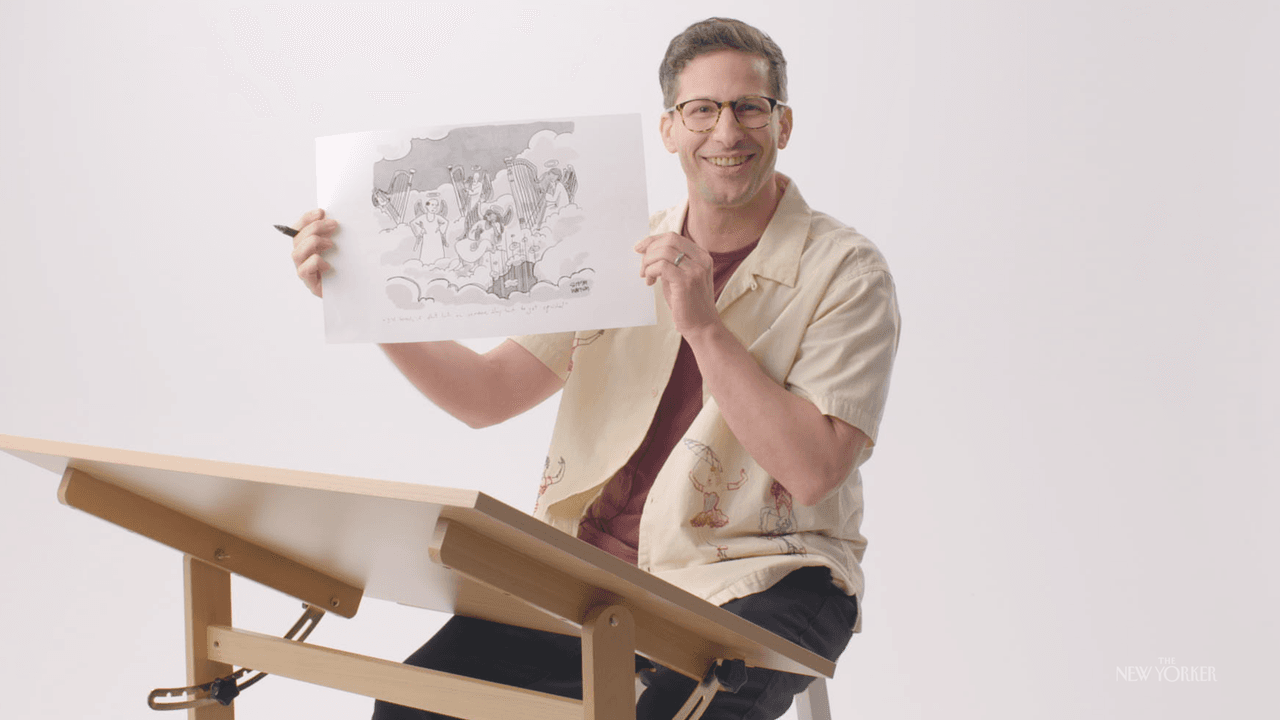 Andy Samberg Enters the Cartoon Caption Contest