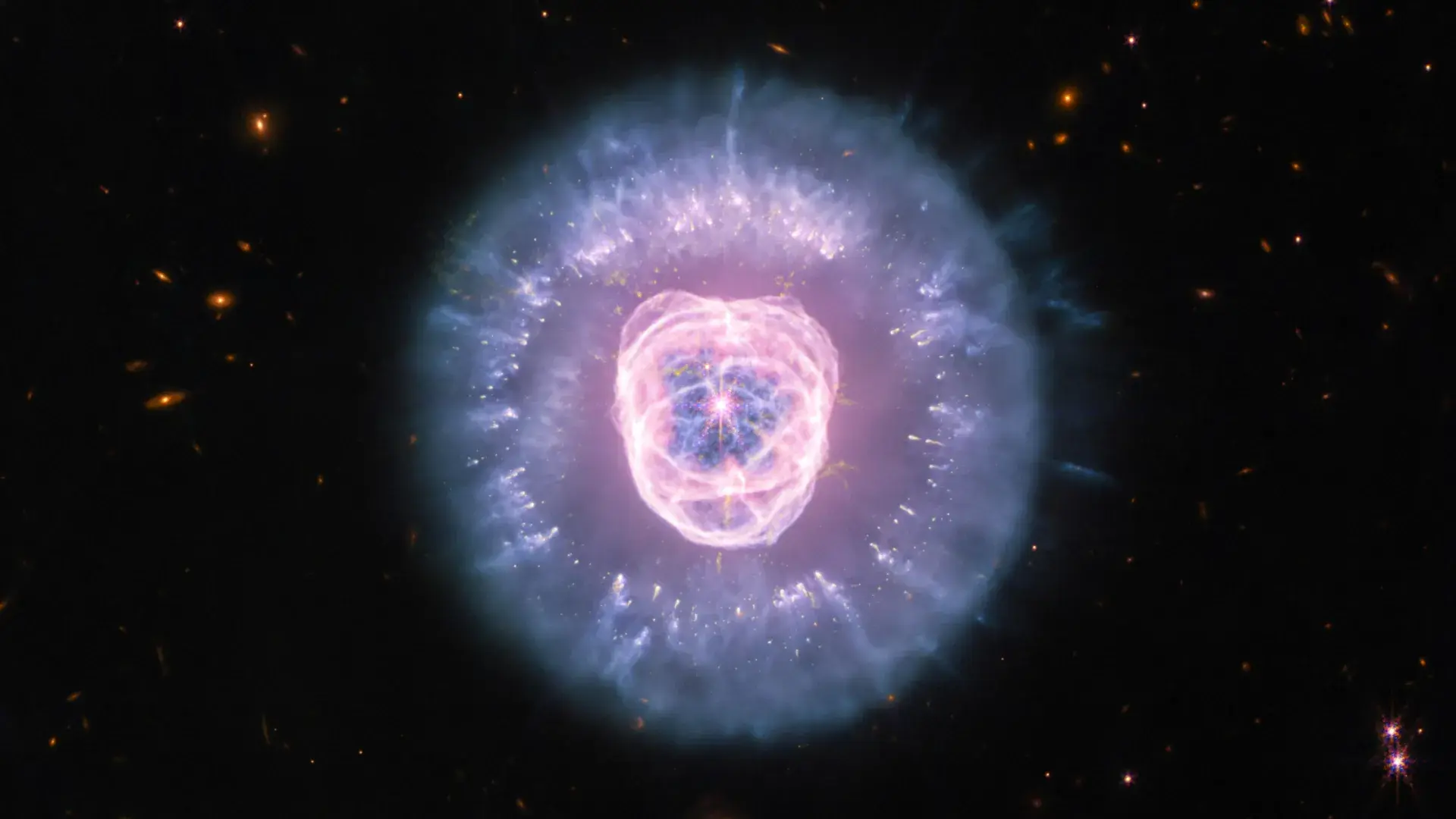 James Webb captures a cosmic lion sculpted by a dying star