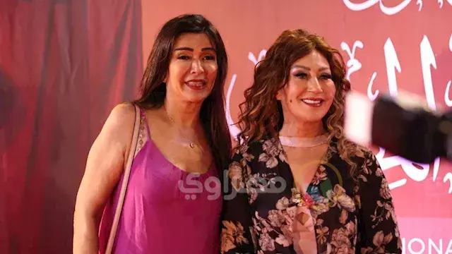 بالصور- إيناس مكي وجيهان قمري في حفل المهرجان القومي للمسرح المصري